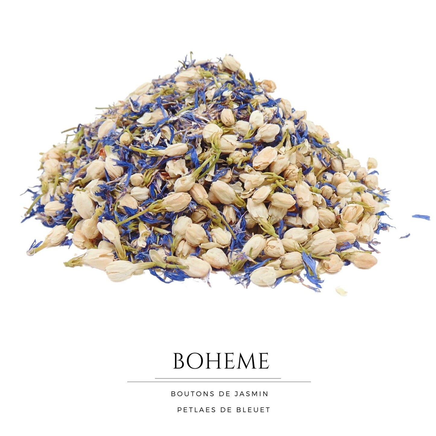 confettis de mariage blanc bleu jasmin bleuet