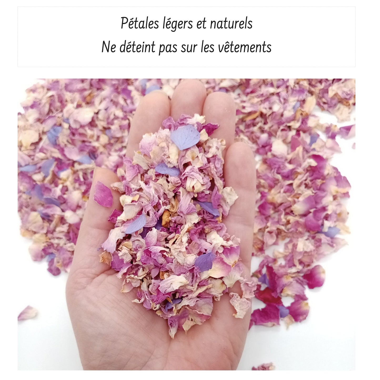 Blush - Confettis Fleurs Séchées Mariage
