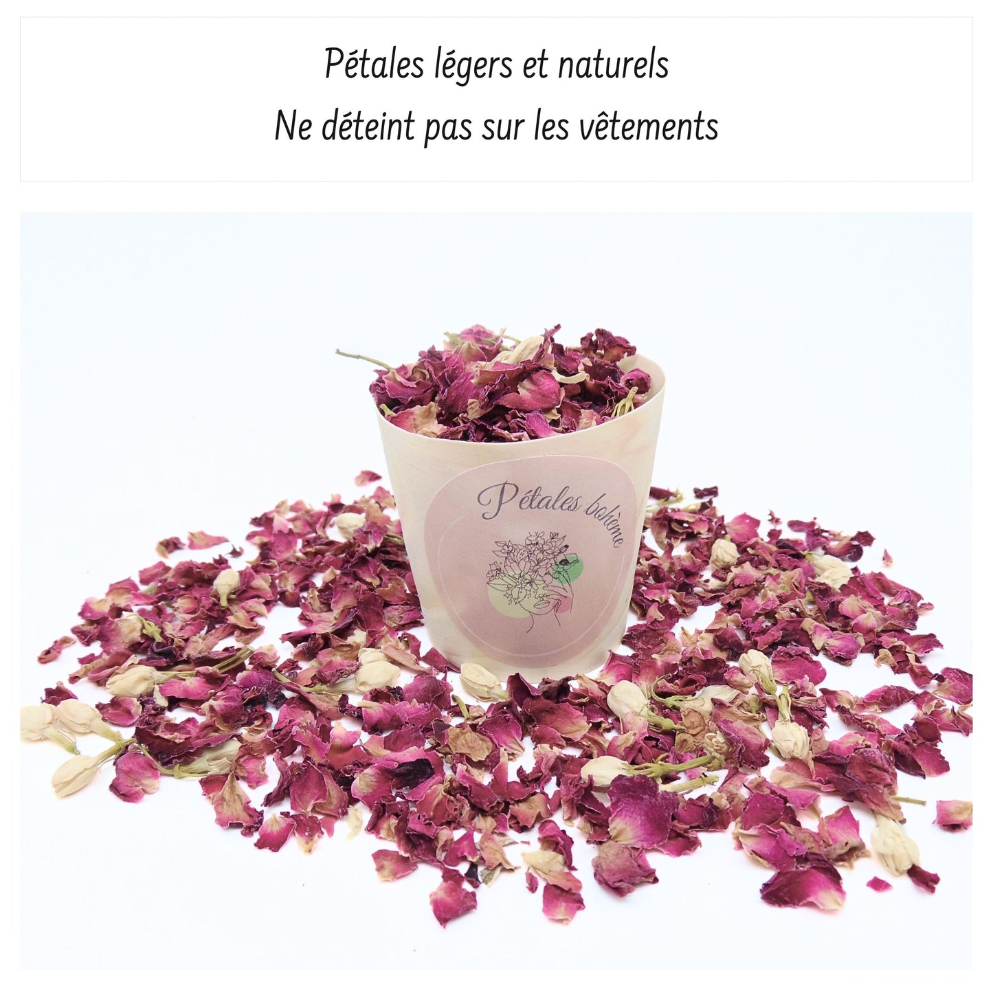 Romance - Confettis Fleurs Séchées Mariage