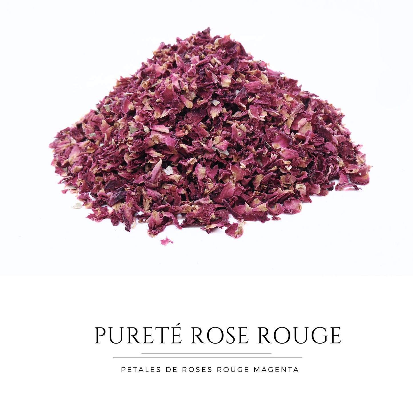 Pureté Rose Rouge - Pétales de roses Magenta