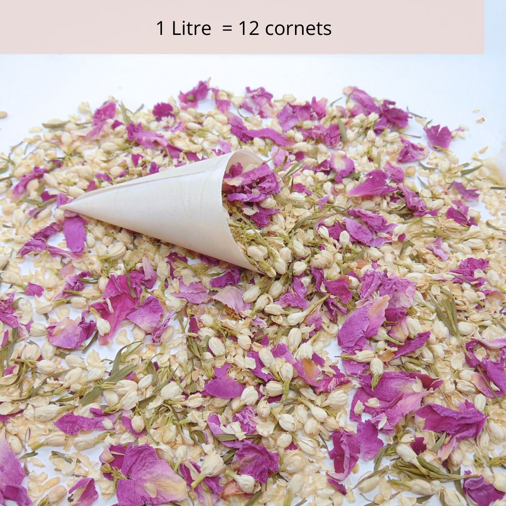 Exotique - Confettis Fleurs Séchées Mariage