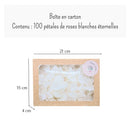Intemporelle - Pétales de rose blanches éternelle