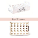Porte cornet à confettis - Présentoir plateau de confettis de mariage