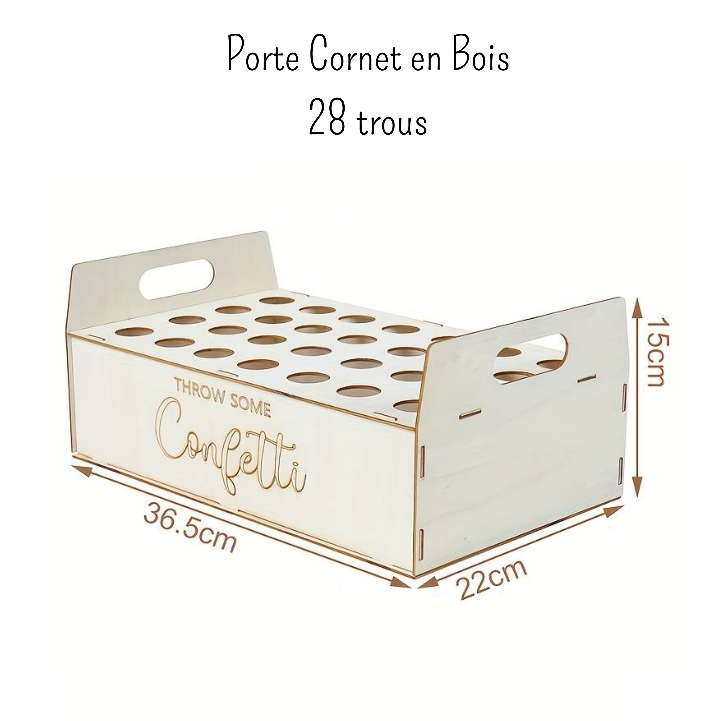 100 Cornets En Bois Jetables Pour Glaces Et Desserts - Récipients Naturels Écologiques Pour Fêtes