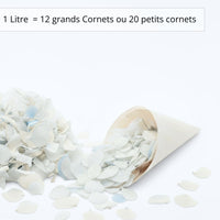 Azur - Confettis fleurs séchées Mariage