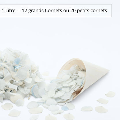 Azur - Confettis fleurs séchées Mariage