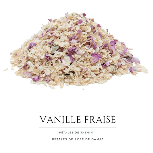 Vanille Fraise - Confettis Fleurs Séchées Mariage