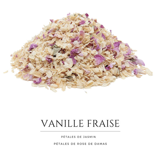 Vanille Fraise - Confettis Fleurs Séchées Mariage