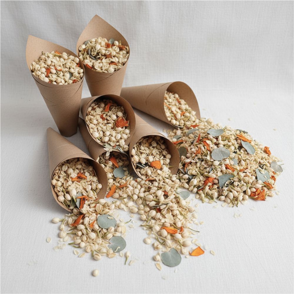 Champêtre - Confettis Fleurs Séchées Mariage