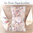 Pétales d'hortensia avec Cornet - Confettis de Mariage