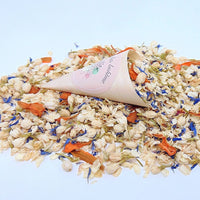 Cornets Confettis Mariage avec Fleurs séchées