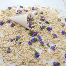 Violette - Confettis de Fleurs séchées | Ivoire & Violet | Jasmin & Petites Fleurs