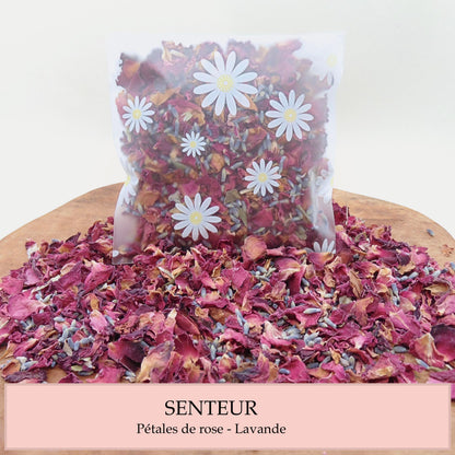 Sachet Marguerite Confettis Mariage Fleurs séchées