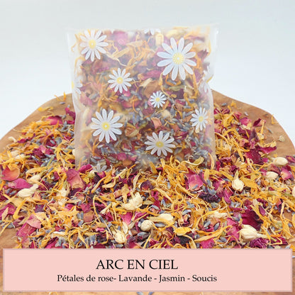 Sachet Marguerite Confettis Mariage Fleurs séchées