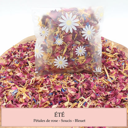 Sachet Marguerite Confettis Mariage Fleurs séchées