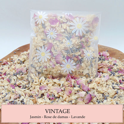 Sachet Marguerite Confettis Mariage Fleurs séchées