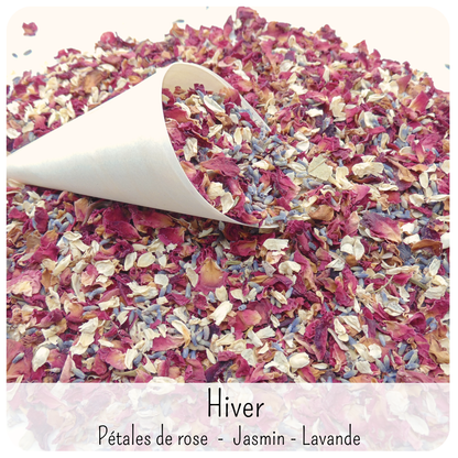 Hiver - Confettis Fleurs Séchées Mariage