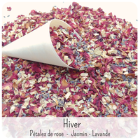 Cornets Confettis Mariage avec Fleurs séchées