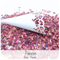 Cornets Confettis Fleurs séchées Mariage