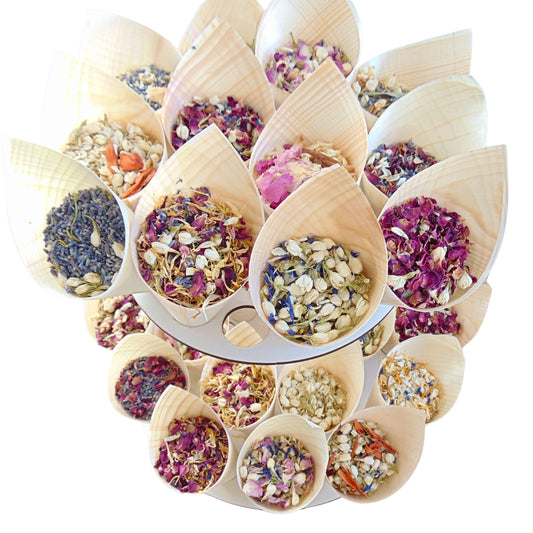 Cornets Confettis Mariage avec Fleurs séchées