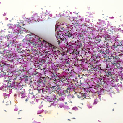 Florentine - Confettis de Fleurs Séchées Mariage Lavande Rose