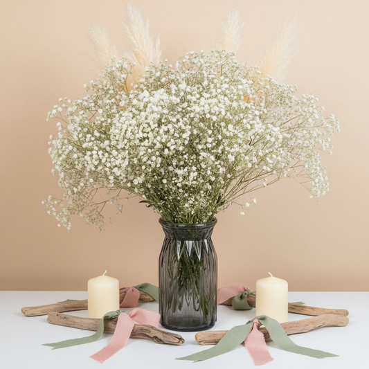 Décor boho – gypsophile blanc
