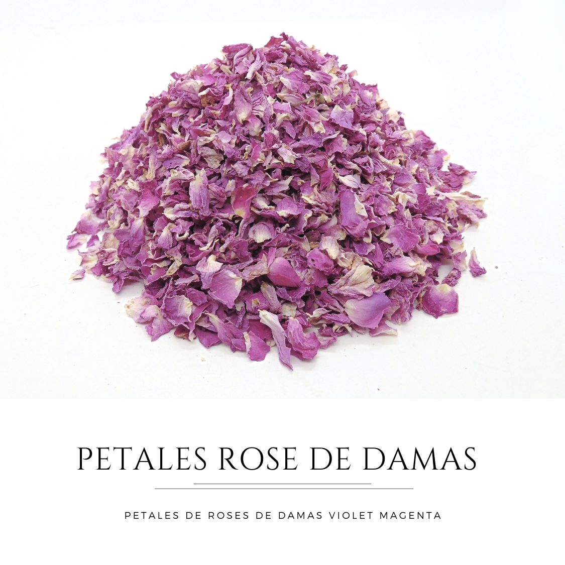 Pureté Rose Damas - Pétales de roses violet magenta