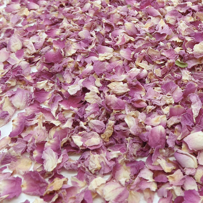 Pureté Rose Damas - Pétales de roses roses