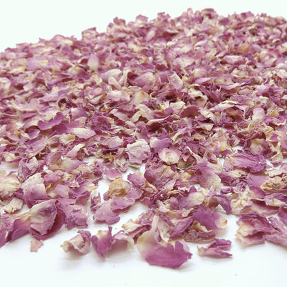 Pureté Rose Damas - Pétales de roses roses