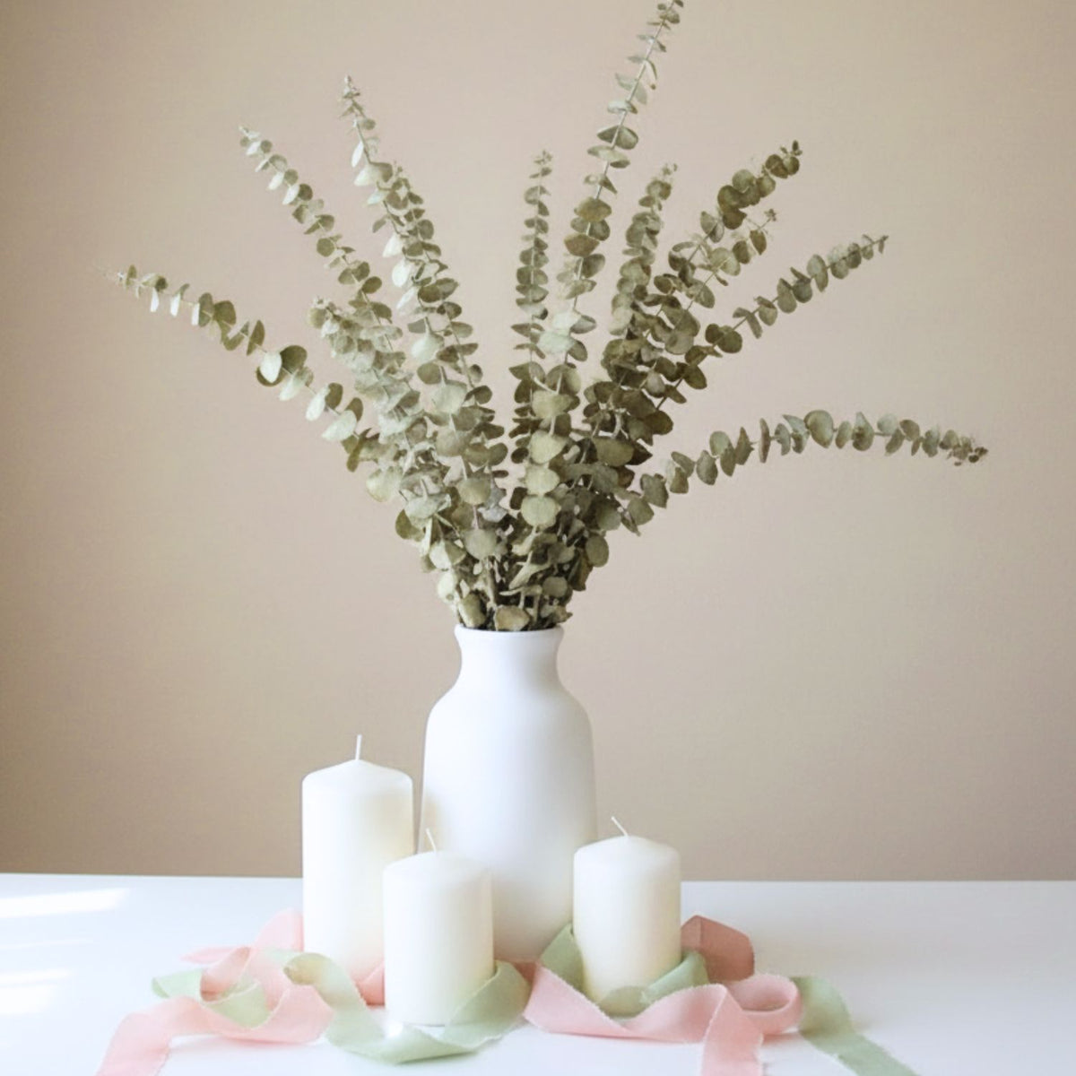 Bouquet Eucalyptus séché naturel Vert sauge