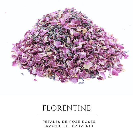 Florentine - Confettis de Fleurs Séchées Mariage Lavande Rose