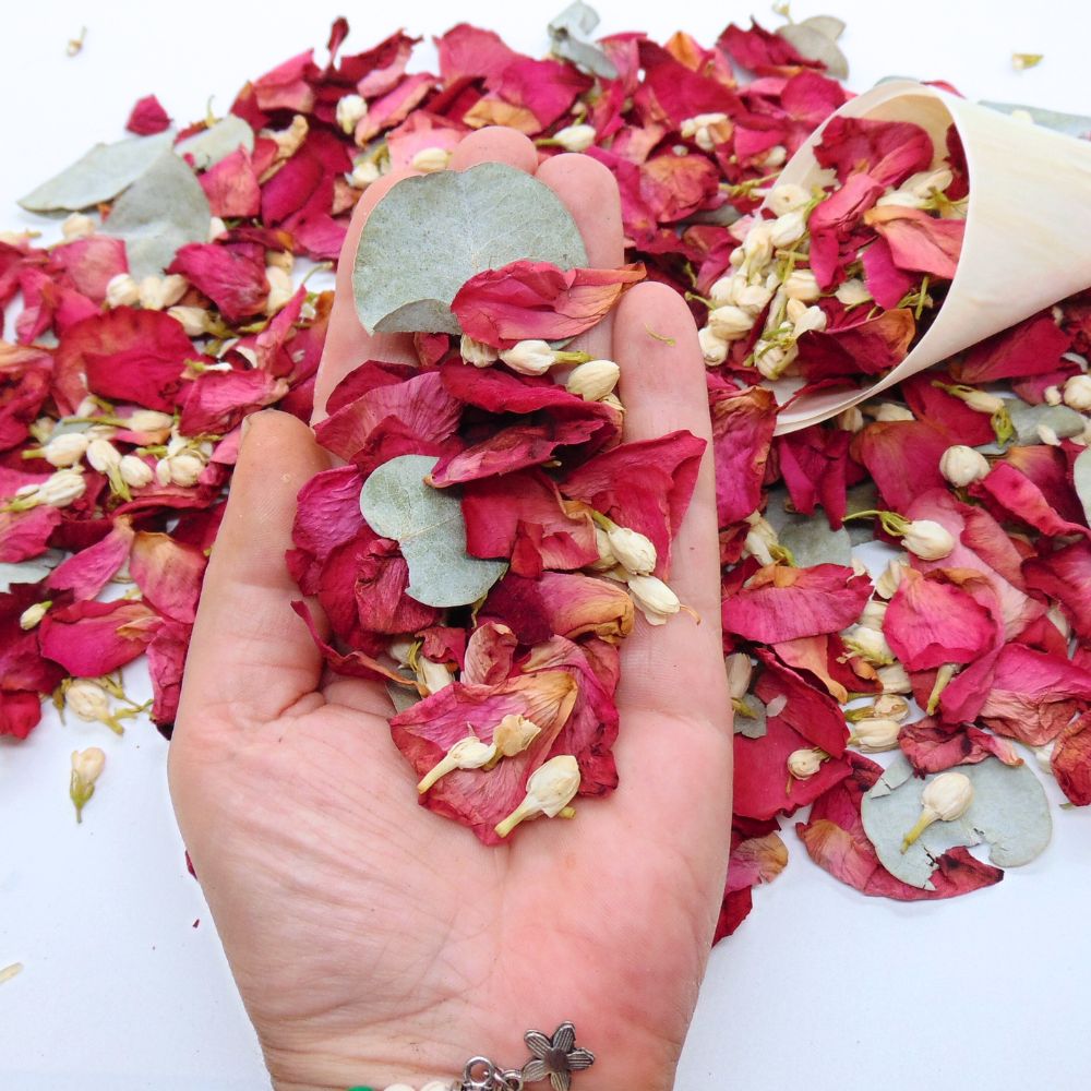 Garance - Pétales de roses rouge Jasmin Eucalyptus