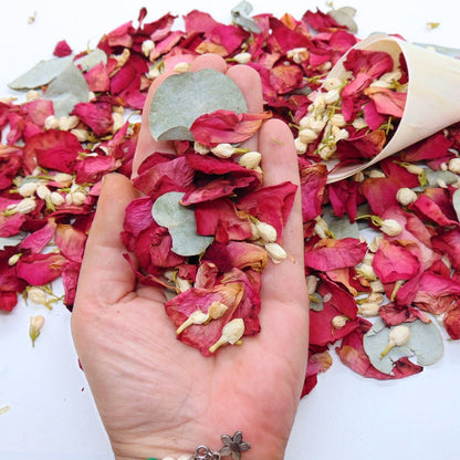 Garance - Pétales de roses rouge Jasmin Eucalyptus