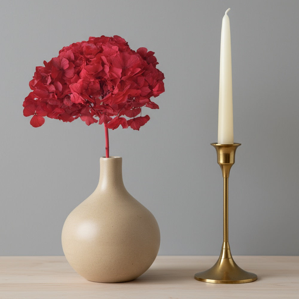 Hortensia Stabilisé Rouge - Fleurs éternelle