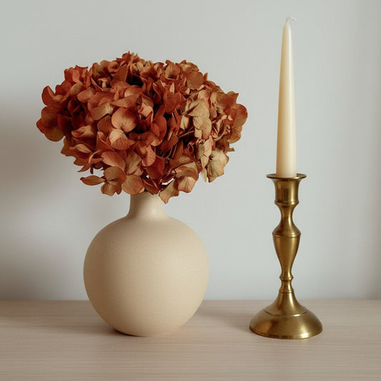 Hortensia Stabilisé Rouille Orange- Fleurs éternelle