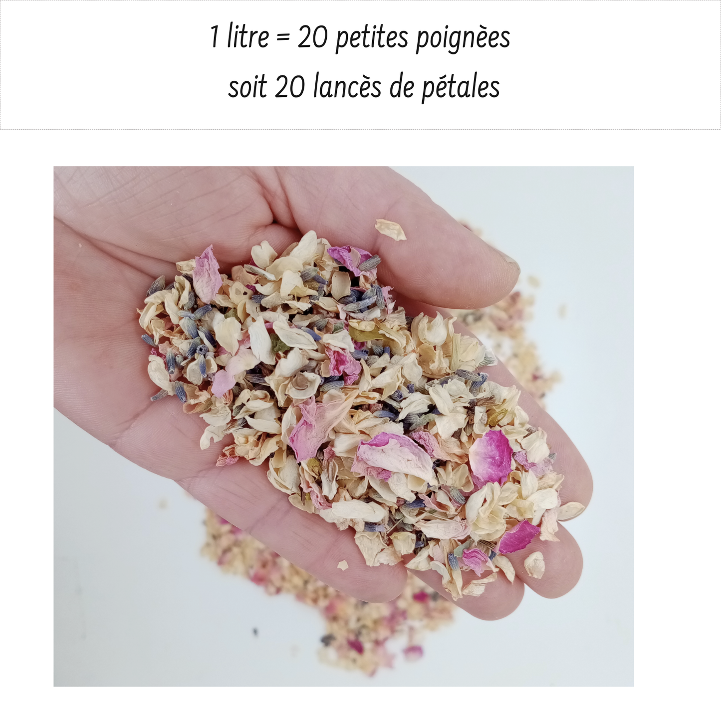 Vintage - Confettis Fleurs Séchées Mariage