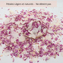 Tendresse - Confettis de Fleurs Séchées Mariage rose et blanc
