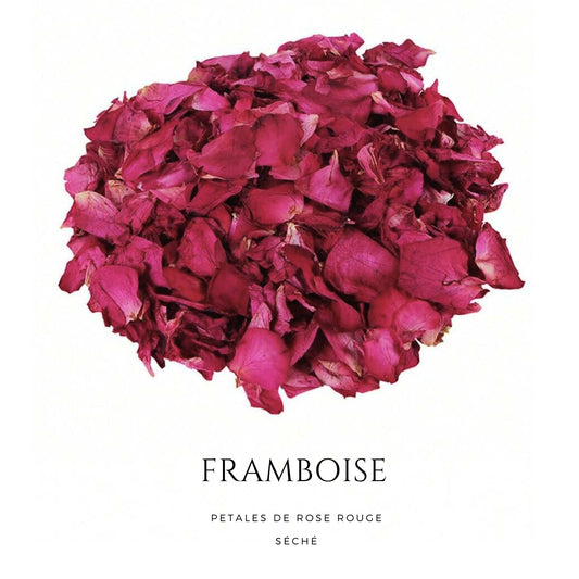 Framboise - Pétales de roses rouge mariage