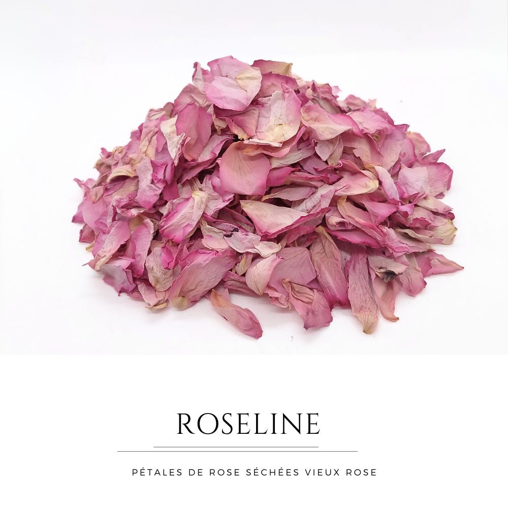 Roseline - Pétales de roses séchées vieux rose