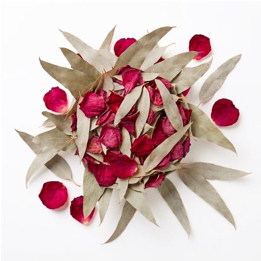 Rose et Eucalyptus séchés - Décoration de Table
