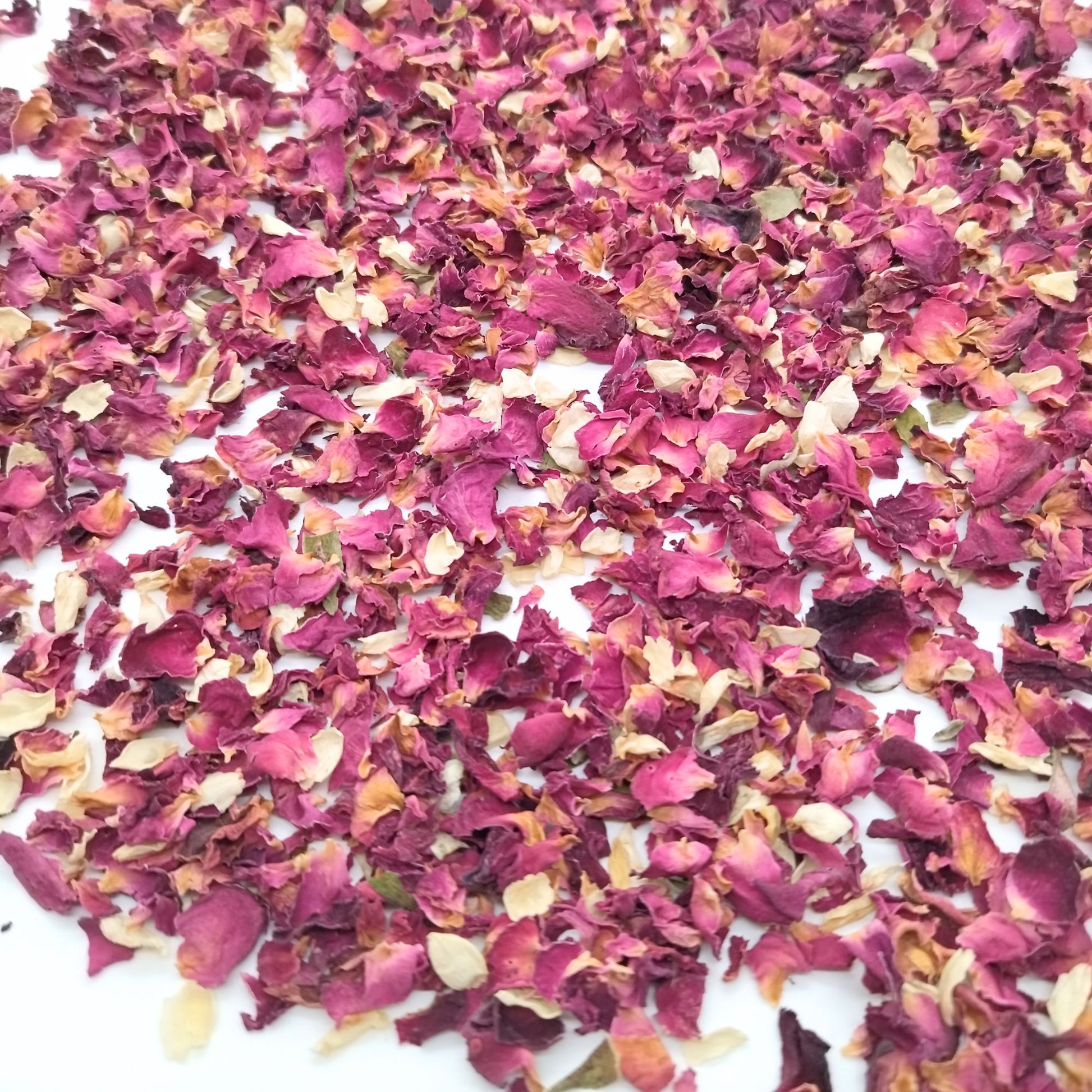 Confettis fleurs séchées vrac  pétales de rose jasmin