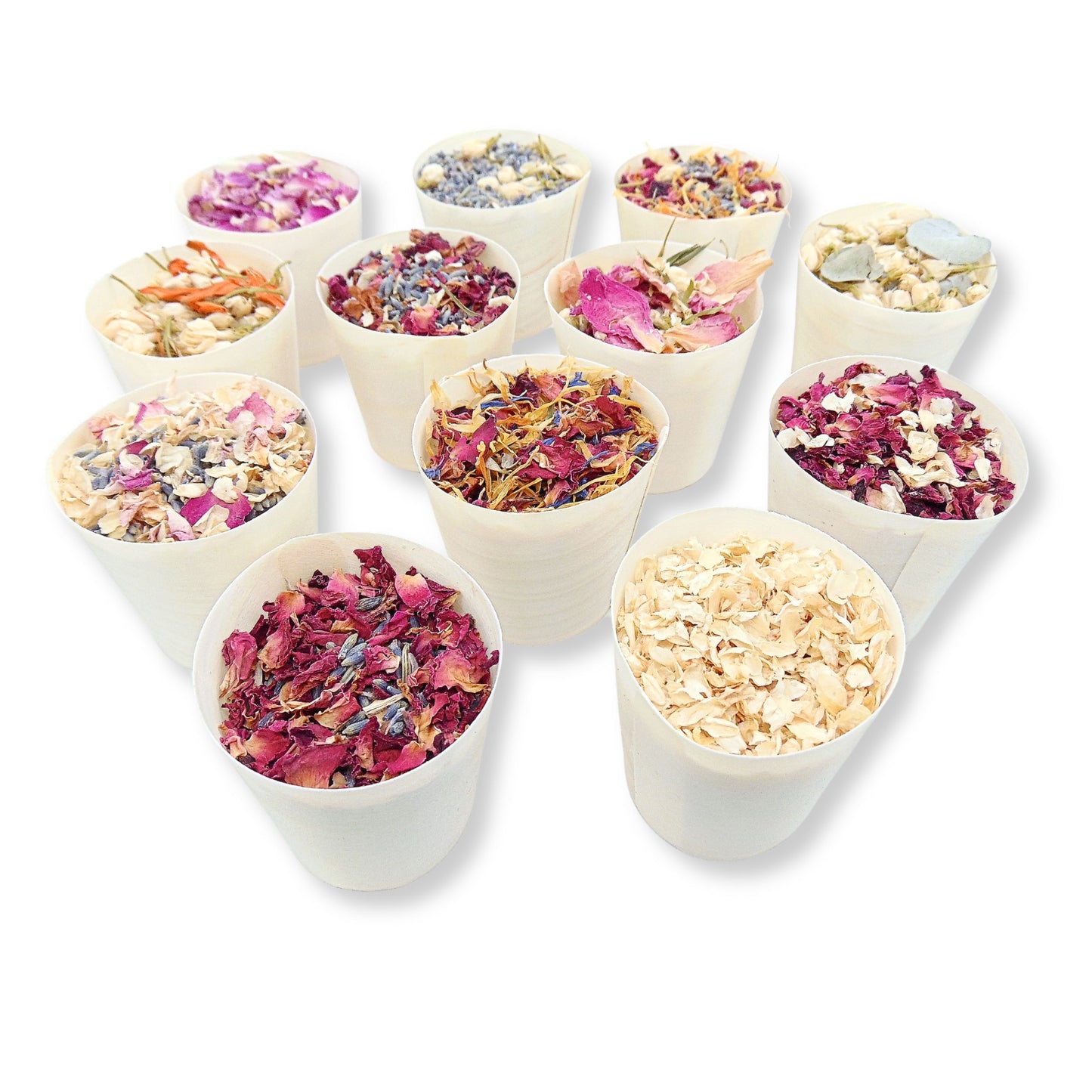Pot Confettis Mariage avec Fleurs séchées