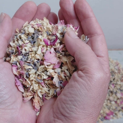 Vintage - Confettis Fleurs Séchées Mariage