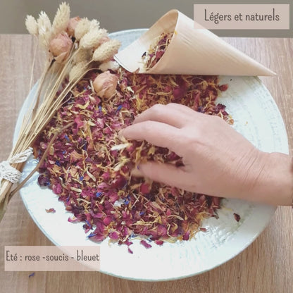 Eté - Confettis Fleurs Séchées Mariage