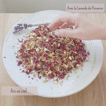 Arc En ciel - Confettis Fleurs Séchées Mariage