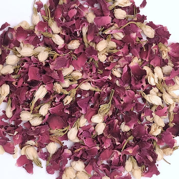 20 Paquets Confettis Mariage Naturels Biodégradables - Pétales De Rose Séchées Et Fleurs Pour Cérémonie