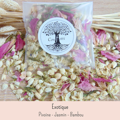 Sachet Confettis Mariage Fleurs séchées