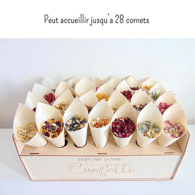 Lot De 50 Cônes Pliables En Papier Kraft Pour Bouquet De Fleurs
